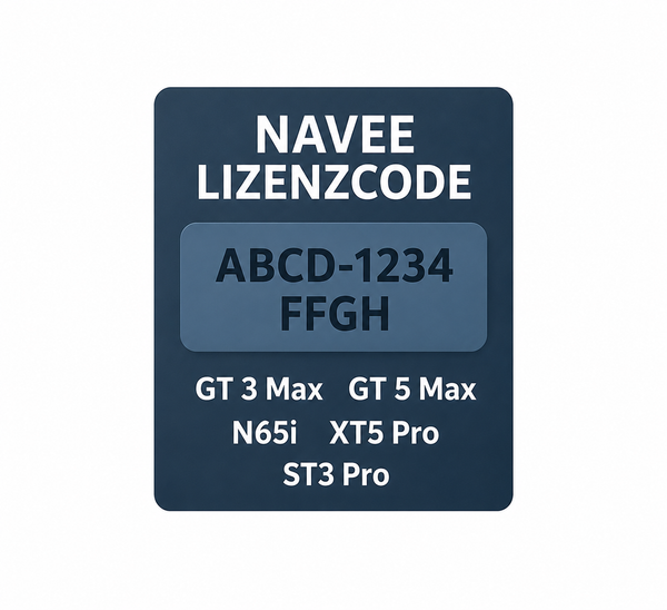 NAVEE Tuning Lizenzcode |ST3 PRO, GT3 Max, GT5 Max, N65i, XT5 Pro